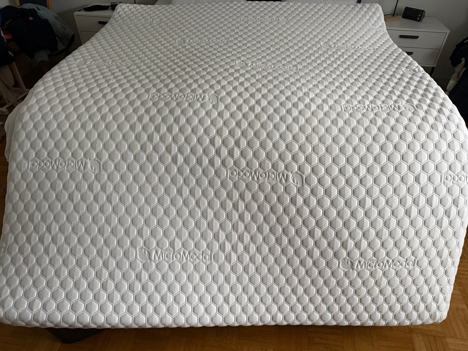 Boxspring topper 180x220 gel 9 cm, Ophalen, Zo goed als nieuw, Tweepersoons