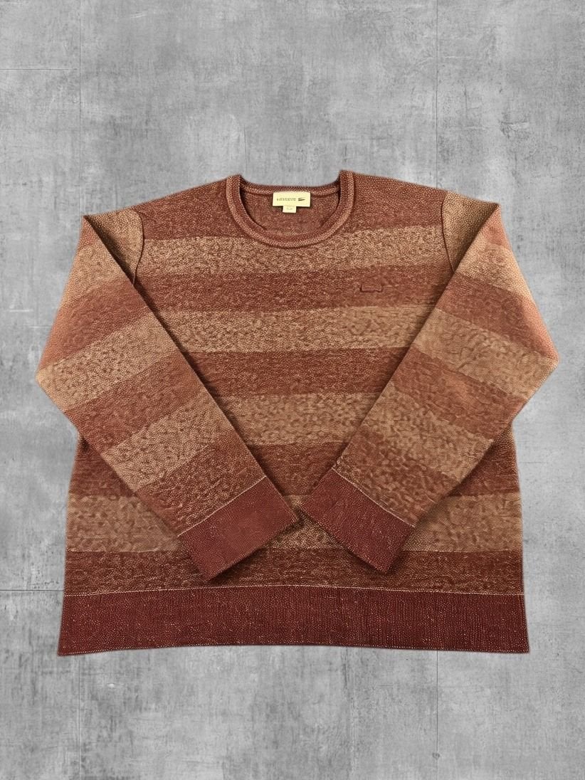 Rood Lacoste heren sweater maat XL (gebreide pullover /, Verzenden, Lacoste S.A., Maat 56/58 (XL), Zo goed als nieuw
