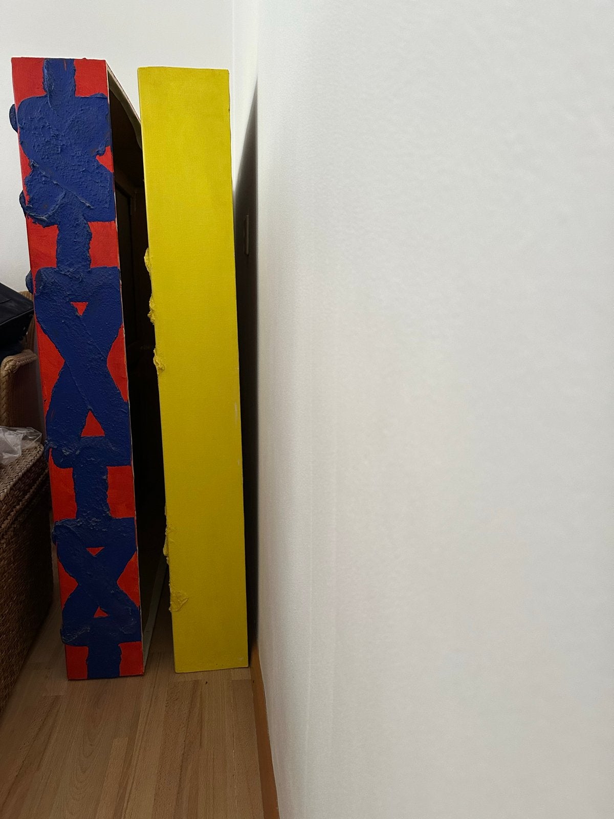 Walter van Oel - Olieverf op canvas, gesigneerd, Ophalen, Abstract, Textiel, Gesigneerd