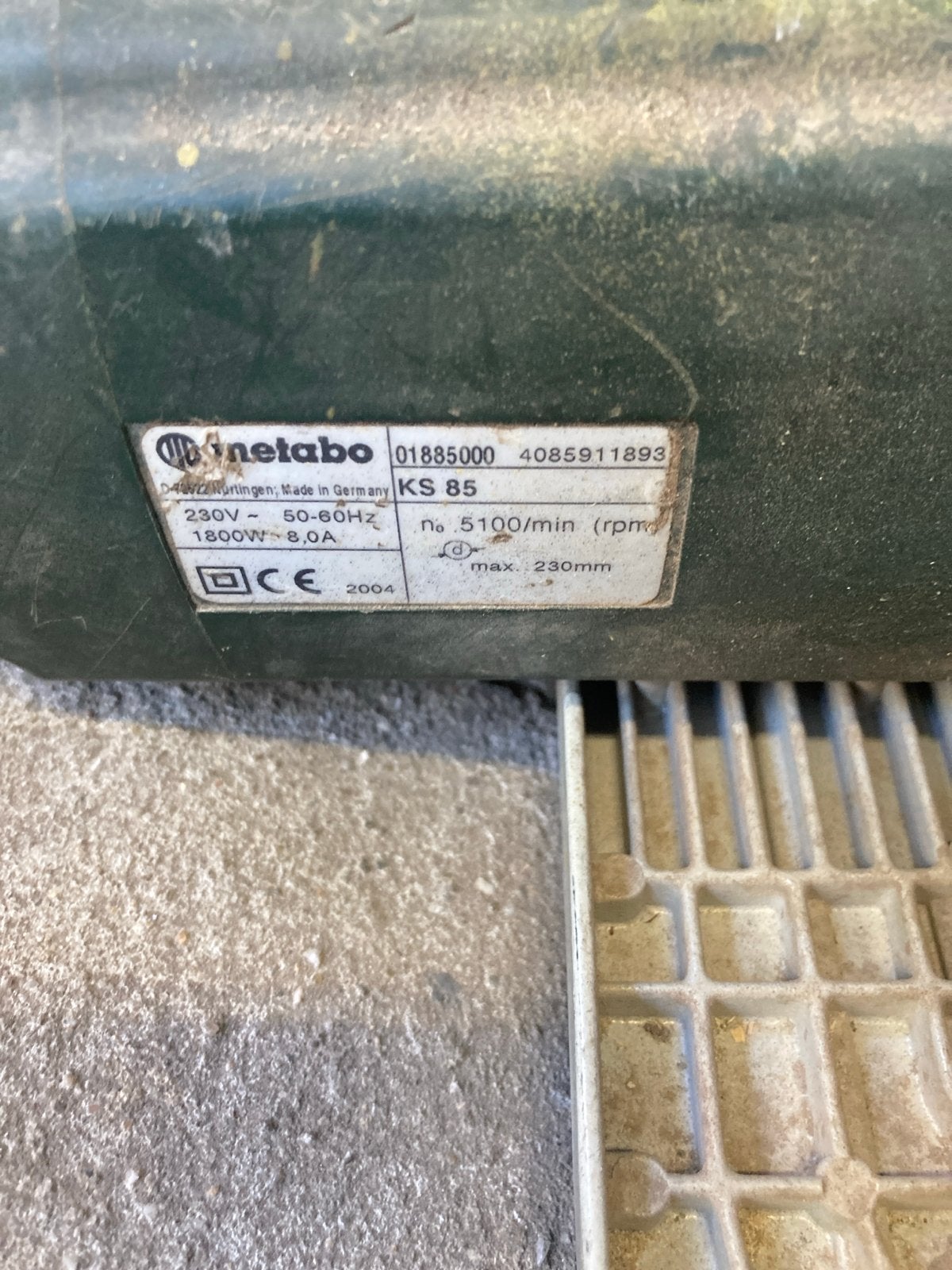 Metabo KS 85 Cirkelzaag - Krachtige Zaagmachine, Gebruikt, Cirkelzaag, 70 mm of meer, Ophalen of Verzenden