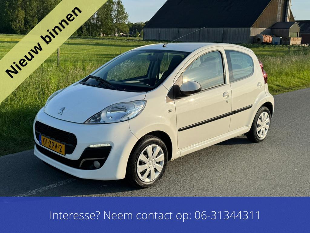 Keurig nettePeugeot 107 1.0 12V 5DR 2013 Airco Nap, Auto's, Voorwielaandrijving, 4 stoelen, Origineel Nederlands, Bedrijf