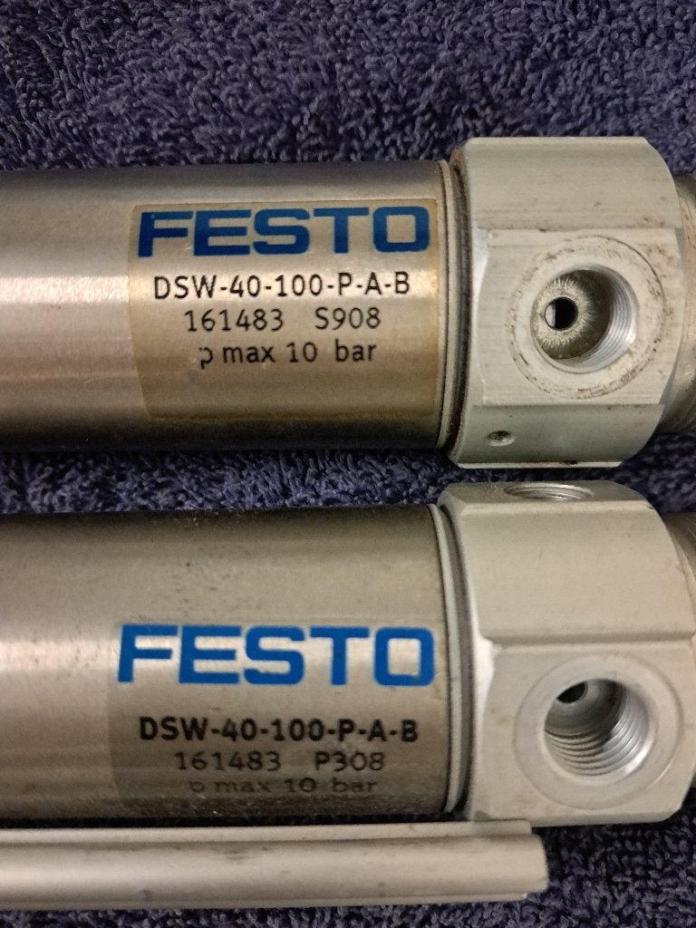 2 Festo cilinders DSW-40-100-P-A-B, Ophalen of Verzenden, Zo goed als nieuw