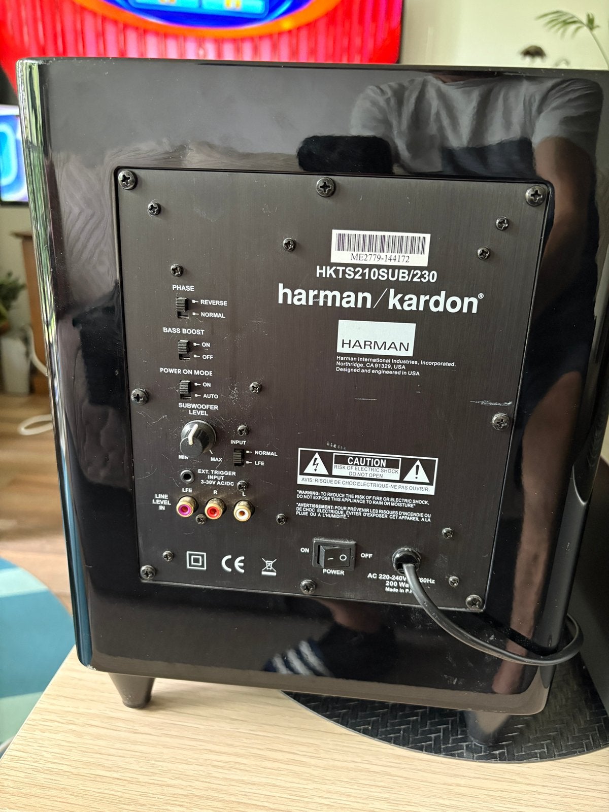 Harman Kardon HKTS210SUB/230, Soundbar, 70 watt of meer, Zo goed als nieuw, Overige spelers