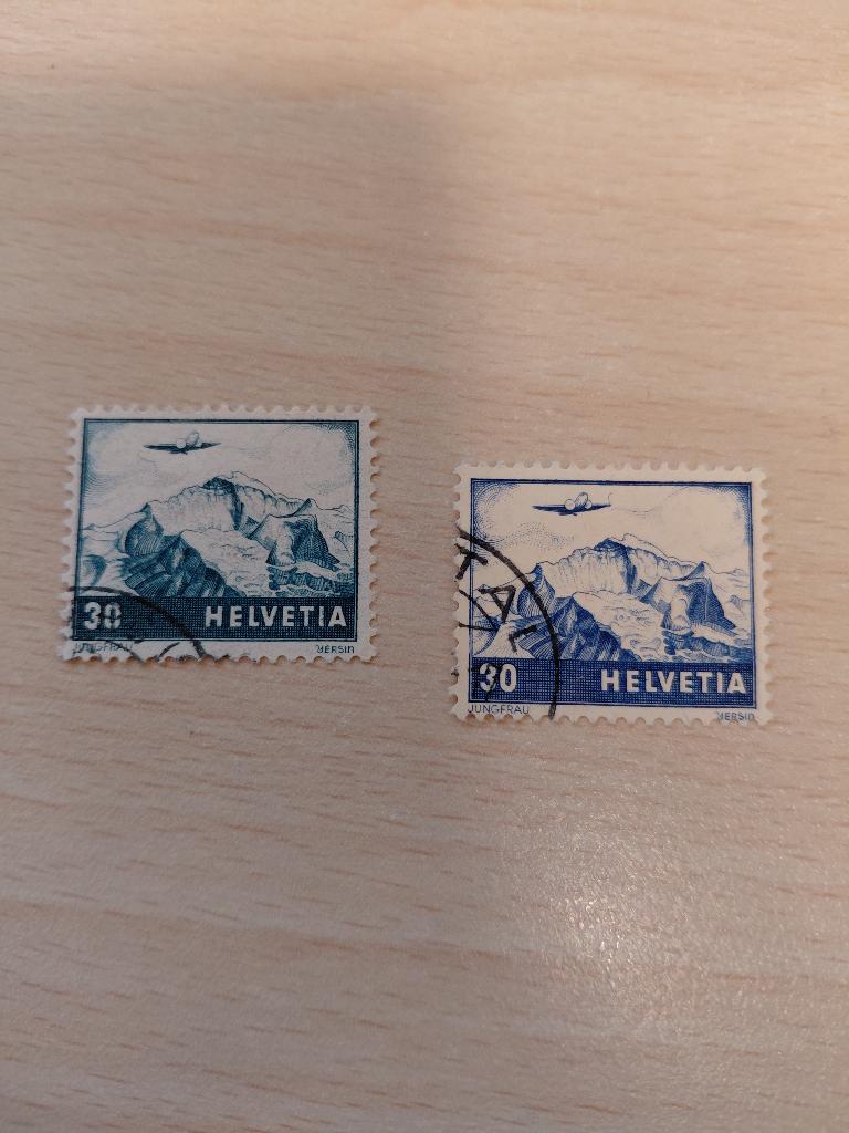1941 Zwitserland luchtpost 30 centimes, Postzegels en Munten, Postzegels | Europa | Zwitserland, Verzenden, Gestempeld