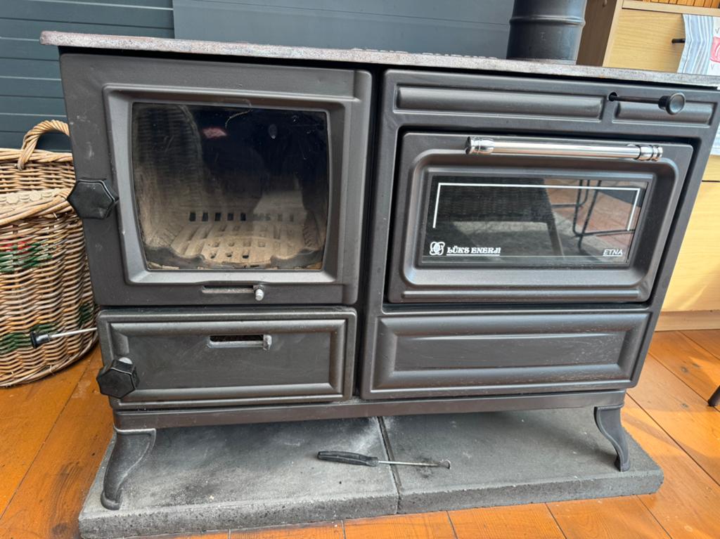 Mooie houtkachel met oven, Ophalen, Gebruikt, Houtkachel, Vrijstaand