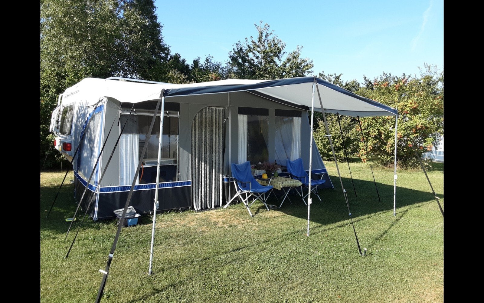 Marvella caravan tent en luifel voor kip caravan 47 TDB, Ophalen, Zo goed als nieuw, Ten Cate All Season 240g/m2