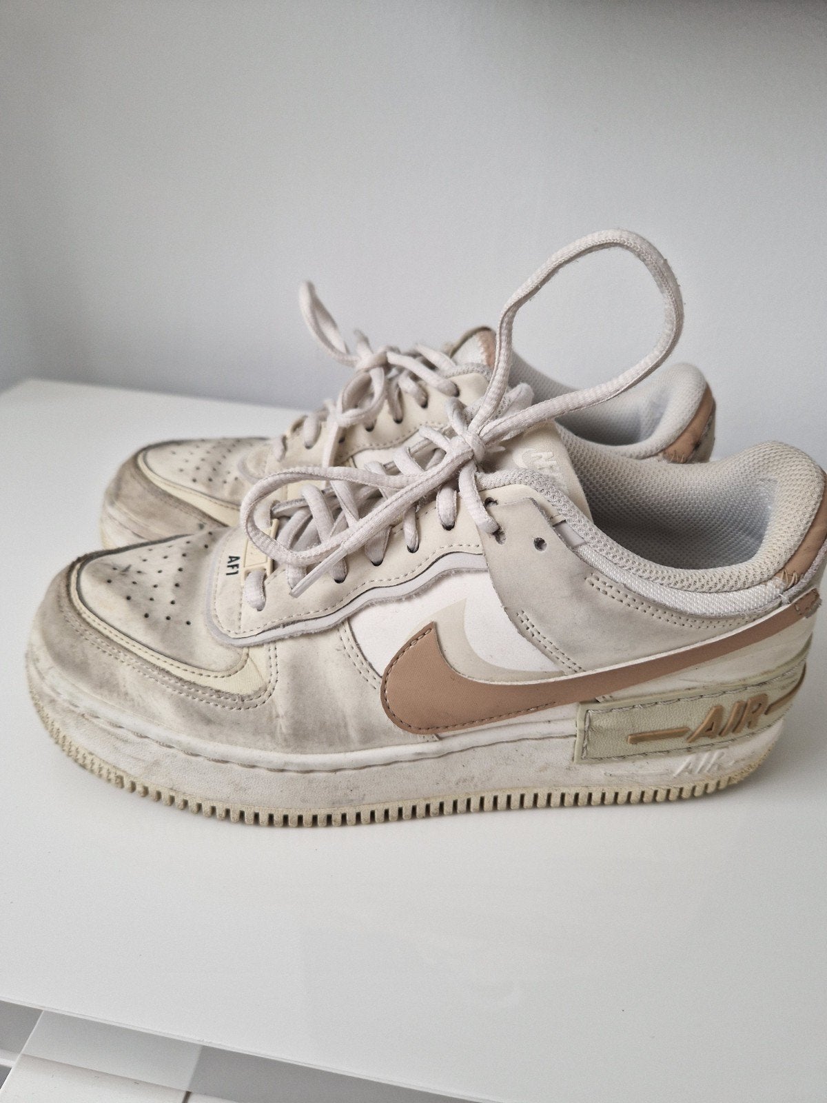 Nike Air Force 1 sneakers, beige/creme, maat 39, Beige, Nike, Ophalen of Verzenden, Sneakers of Gympen