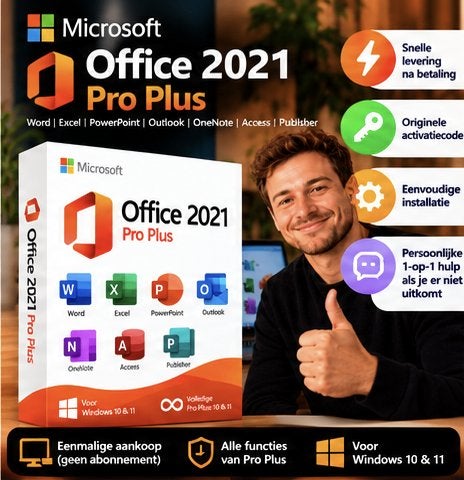 Microsoft Office 2021 Pro Plus  | Met Installatiehulp, Computers en Software, Verzenden, Zo goed als nieuw, Access, Windows