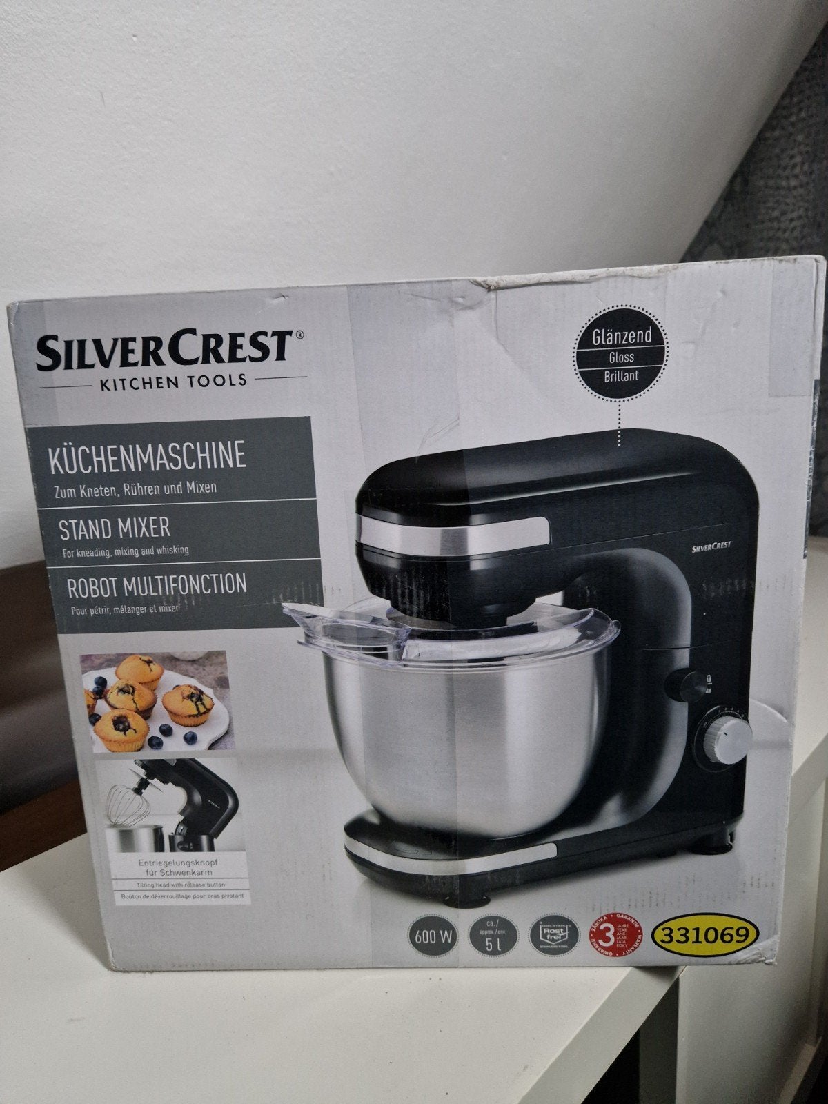 Silvercrest deegmachine, Ophalen of Verzenden, Nieuw, 3 snelheden of meer