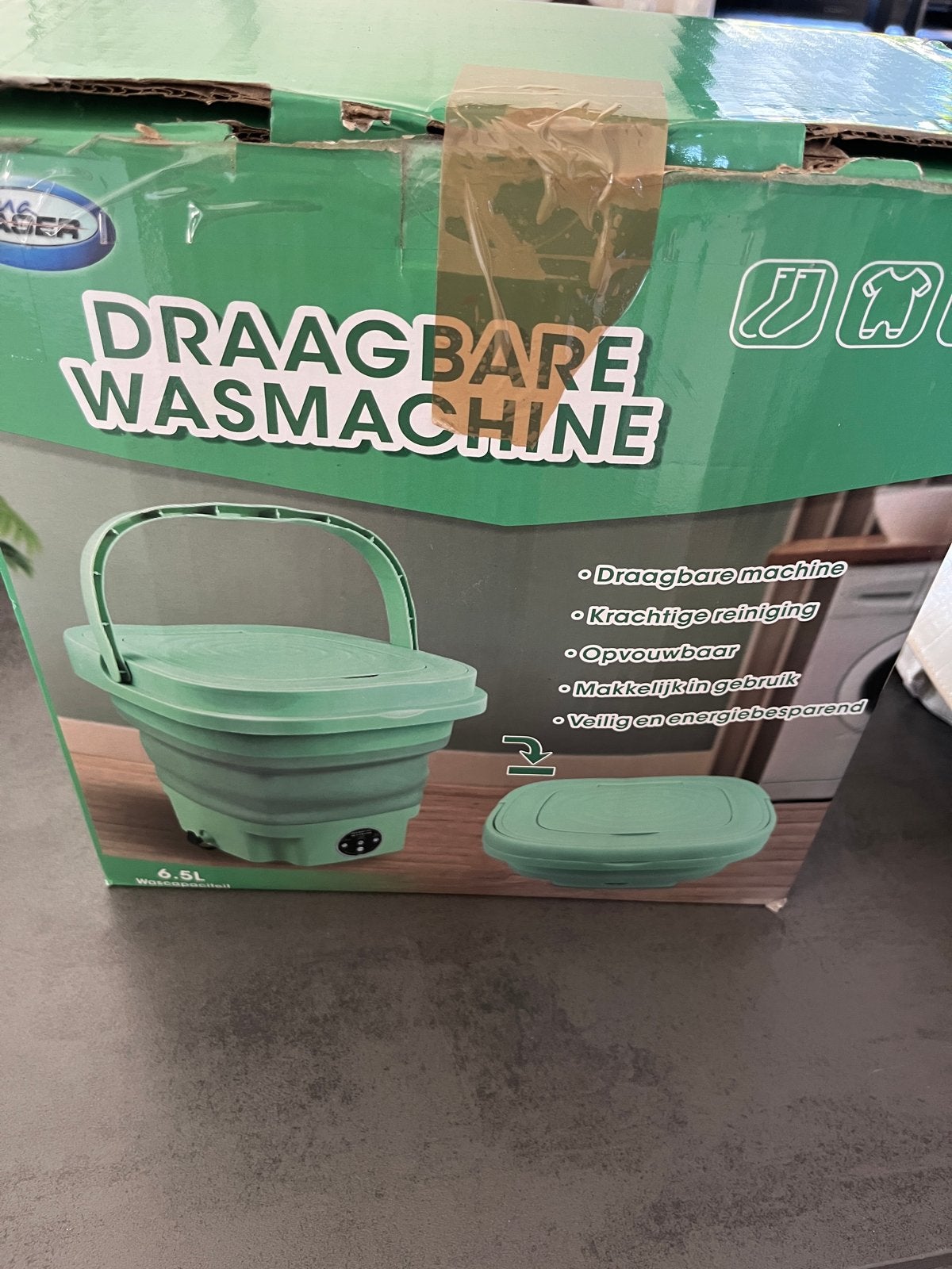 Draagbare opvouwbare wasmachine - 6.5L, Witgoed en Apparatuur, Minder dan 1200 toeren, Minder dan 85 cm, Minder dan 4 kg, Ophalen of Verzenden