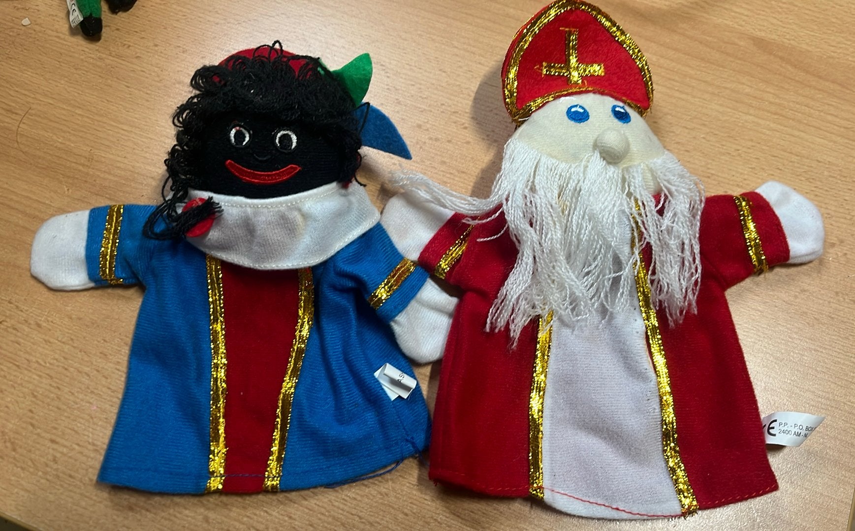 Sint en Piet poppenkastpop, Ophalen of Verzenden, Gebruikt