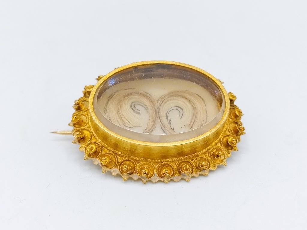 Gouden rouwbroche, 19e eeuw