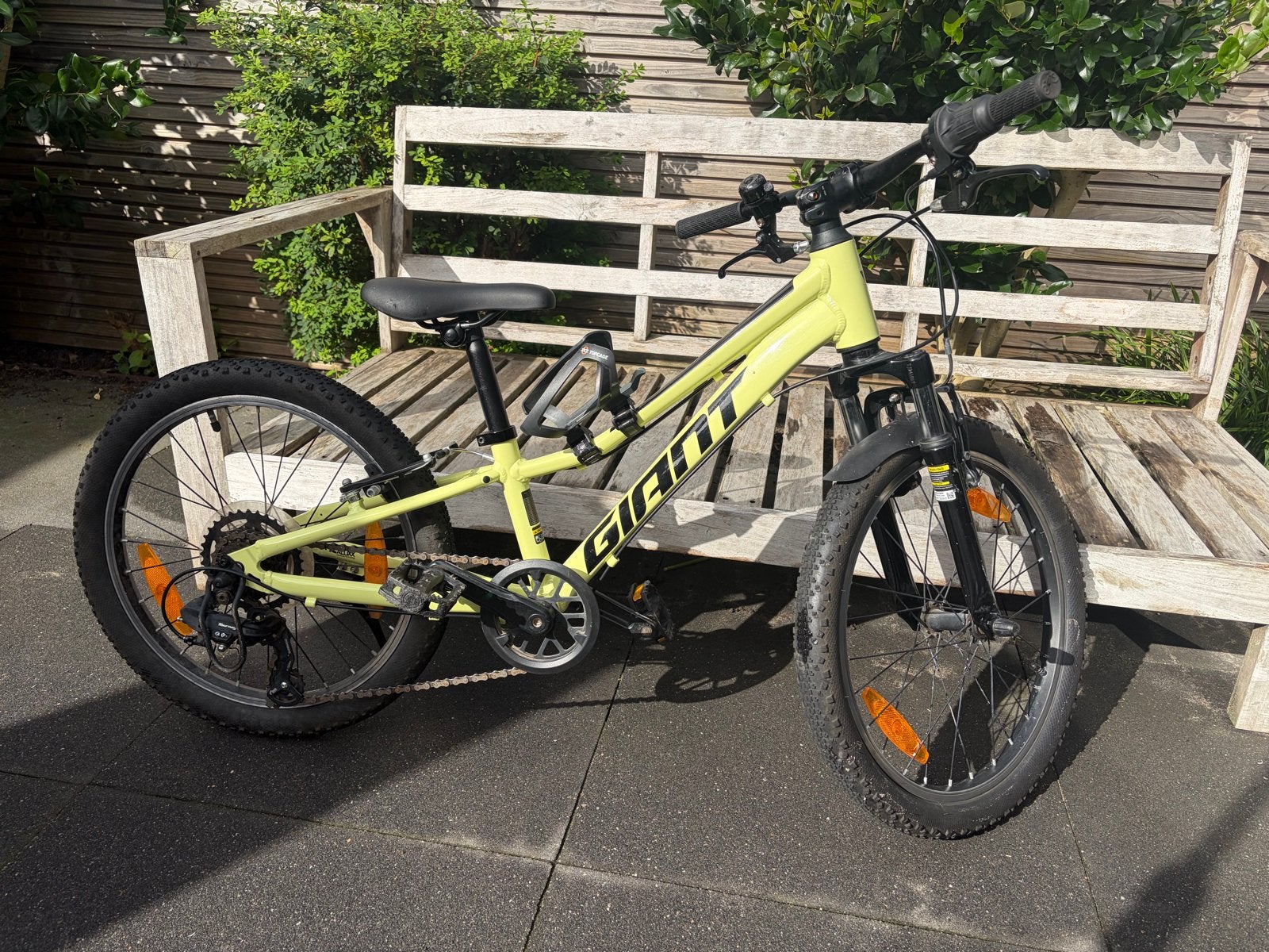 Giant Talon 20 Muscat Blanc Kinderfiets - Zo goed als nieuw, Fietsen en Brommers, Ophalen, Zo goed als nieuw, Velgrem, 20 inch of meer