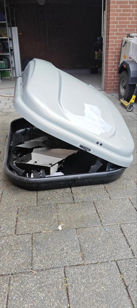Grijze Dakkoffer - Ruime Opslag voor Auto, Auto diversen, Dakkoffers, Gebruikt, Ophalen