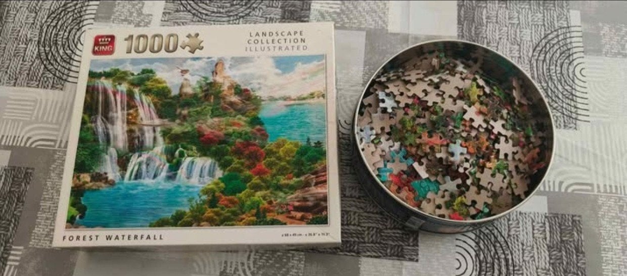 Puzzel van 1000 stukjes, Ophalen