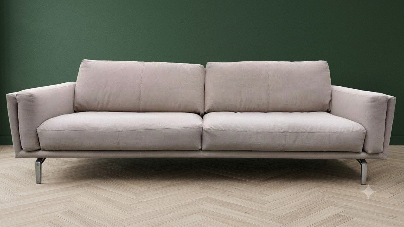 Leolux Bellice | 3-zits | Opnieuw bekleed | Wol greige, 250 tot 300 cm, Leolux, Modern design refurbished, Info@andriesign.nl