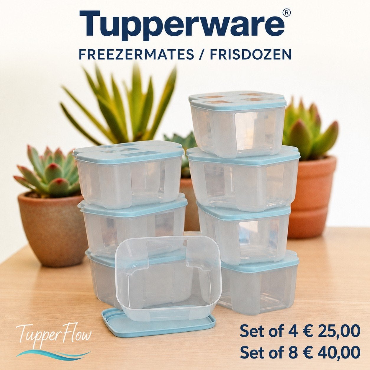 TUPPERWARE Freezermates / Frisdozen vriezer-koelkast-bewaren, Ophalen of Verzenden, Nieuw