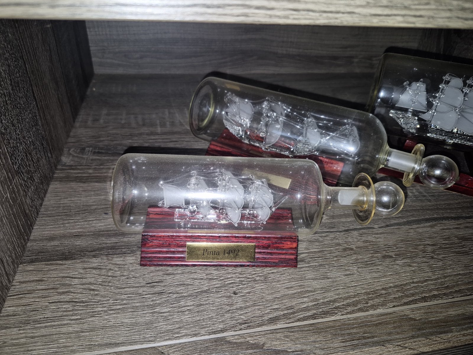 Decoratieve schepen in fles - Pinta 1492, Ophalen of Verzenden, Zo goed als nieuw