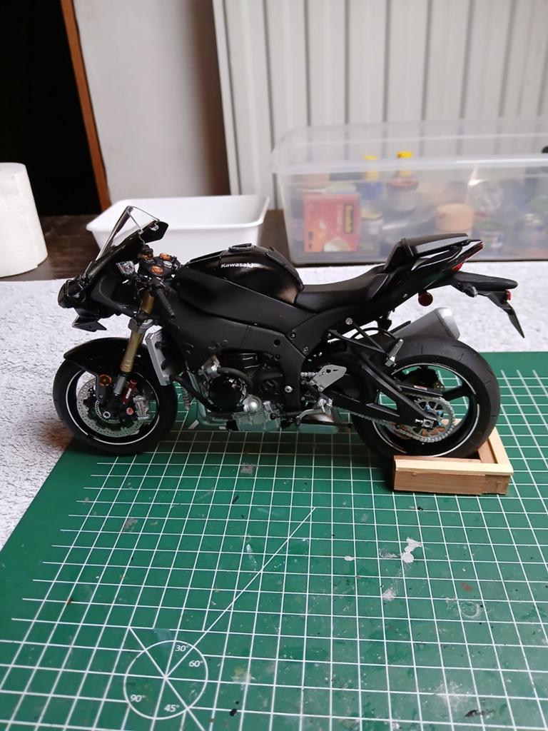 Kawasaki ZX-10R modelmotor - Zwart, 1:32 tot 1:50, Overige typen, Zo goed als nieuw, Ophalen
