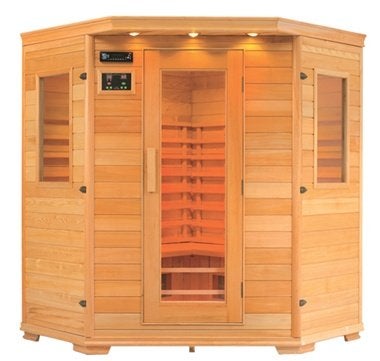 Relax Triple 90 Infrarood Sauna (130x130 cm) – MO-Stralers, Sport en Fitness, Sauna, Ophalen of Verzenden, Zo goed als nieuw, Infrarood