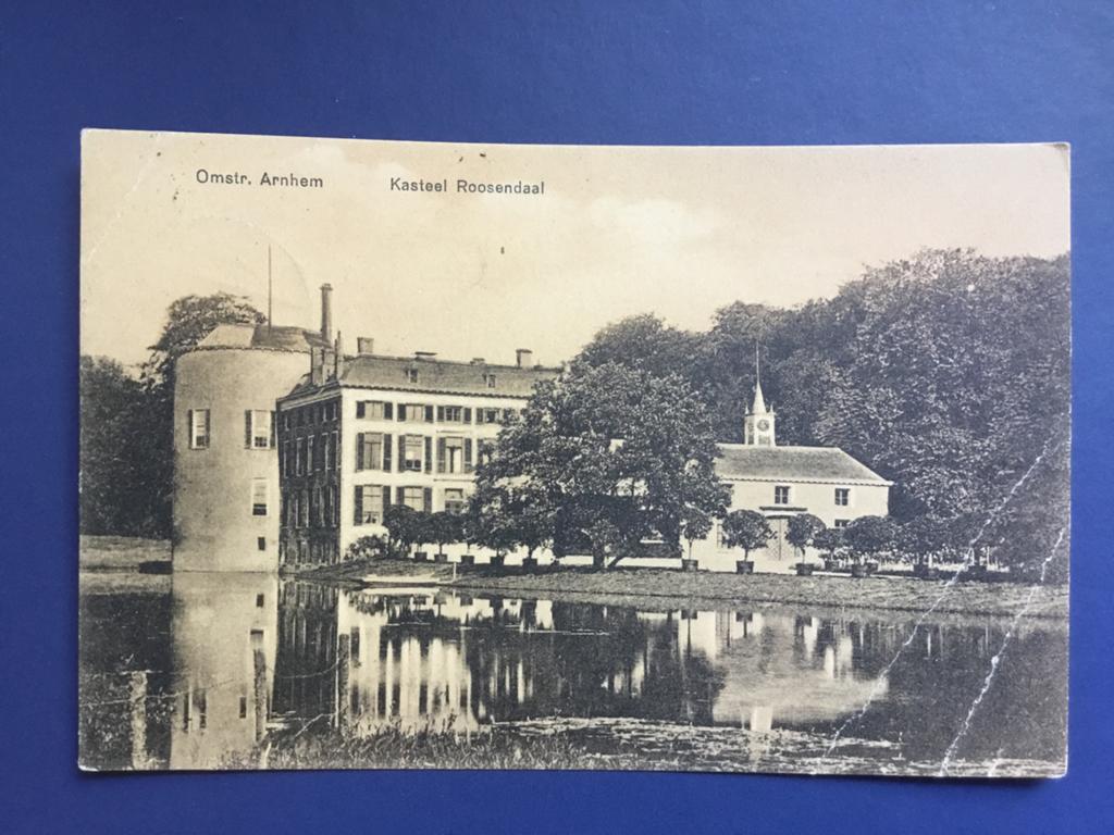 Oude Ansichtkaart Kasteel Roosendaal, Omstr. Arnhem, Ophalen of Verzenden, Voor 1920, Gelopen, Gelderland