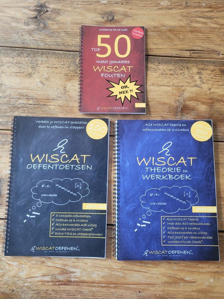 WISCAT Oefenboeken: Theorie & Werkboek + Oefentoetsen, Boeken, WISCATOEFENEN.NL, Nieuw, Ophalen of Verzenden, Beta