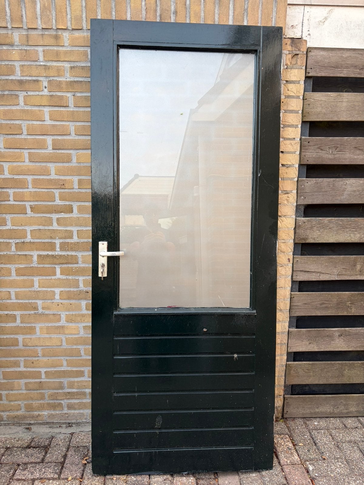 Buitendeur / garagedeur, Ophalen, Gebruikt, 80 tot 100 cm, Buitendeur
