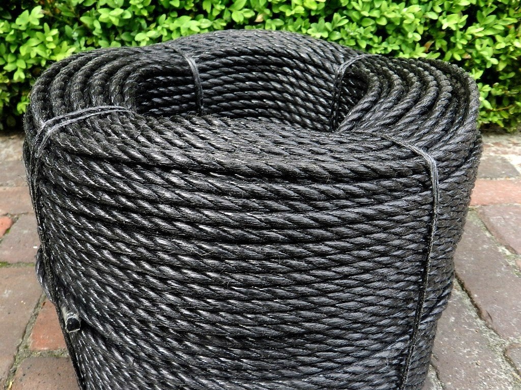 TOUW POLYPROP 10mm/rollen  220MTR ZWART, Ophalen, Nieuw, Lijn of Blok