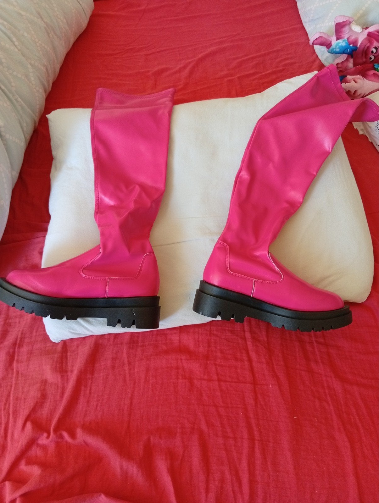 Roze Overknee Laarzen - Maat 39, Ophalen of Verzenden, Nieuw, Roze, Hoge laarzen