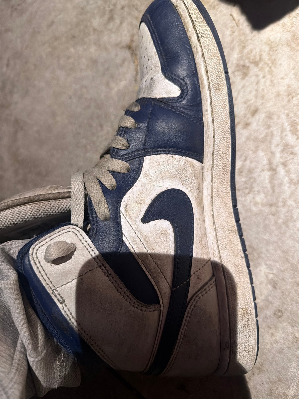 Jordans - Blauw/Wit, Kleding | Heren, Schoenen, Ophalen of Verzenden, Gedragen, Blauw, Sneakers of Gympen