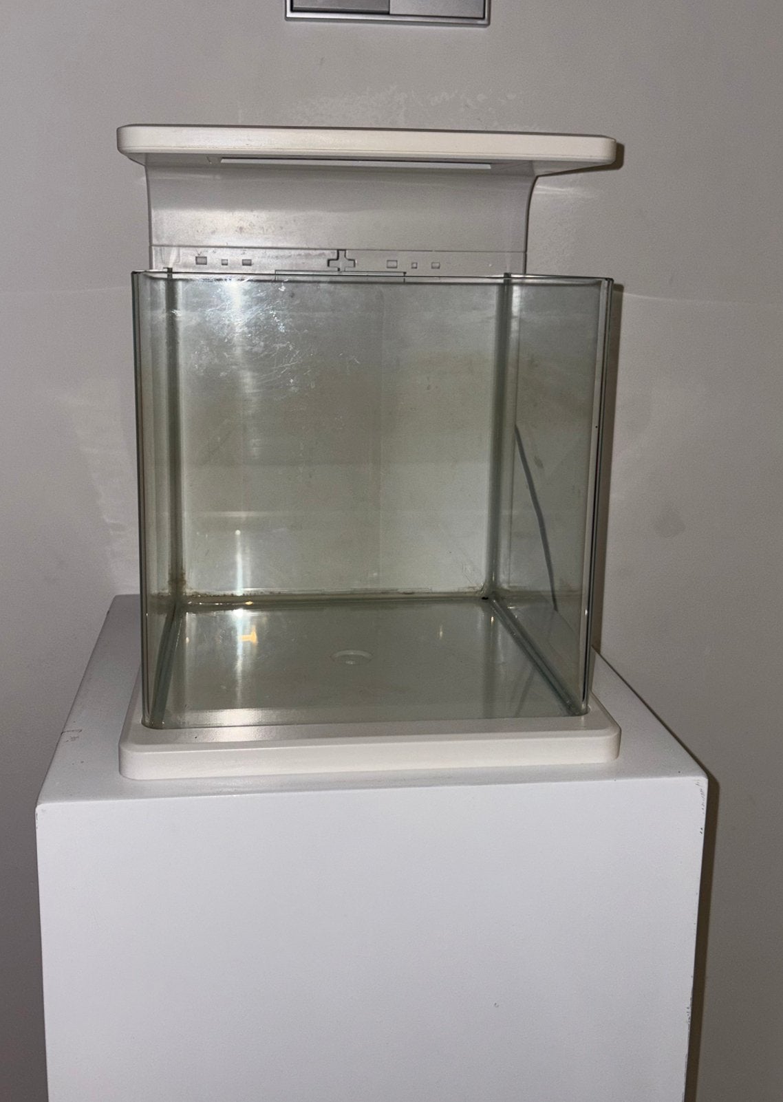 Mooi SuperFish Wave 15 aquarium met verlichting te koop, Dieren en Toebehoren, Ophalen, Zo goed als nieuw, Leeg aquarium
