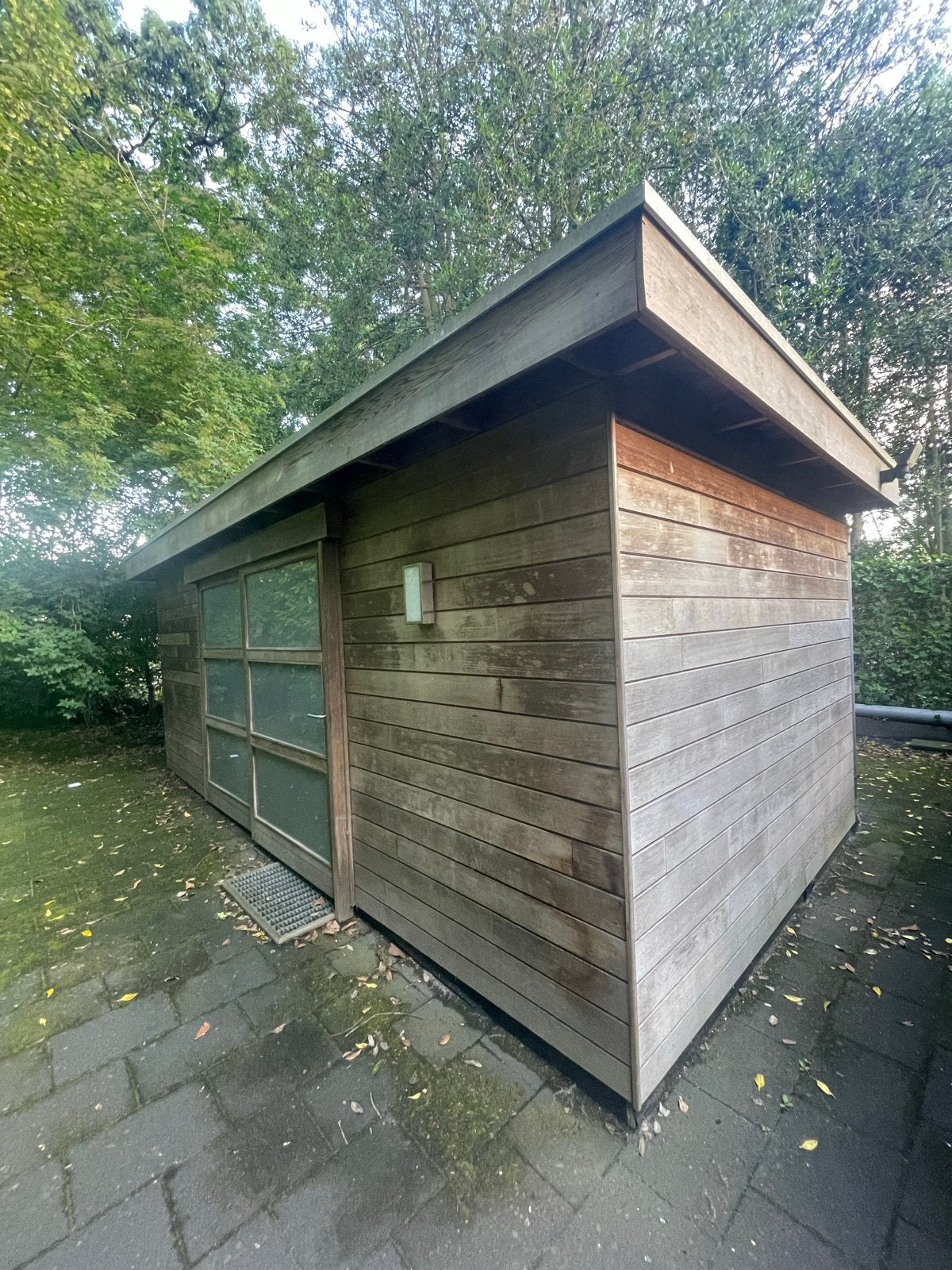 Houten Berging / Schuur met Schuifdeuren, Ophalen, Gebruikt, Hout, Overige typen