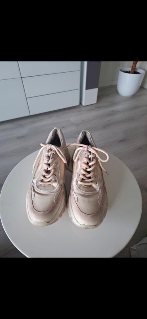 Bronx, lage, beige dames sneakers, maar 1x gedragen, maat 38, Bronx, Beige, Nieuw, Ophalen of Verzenden
