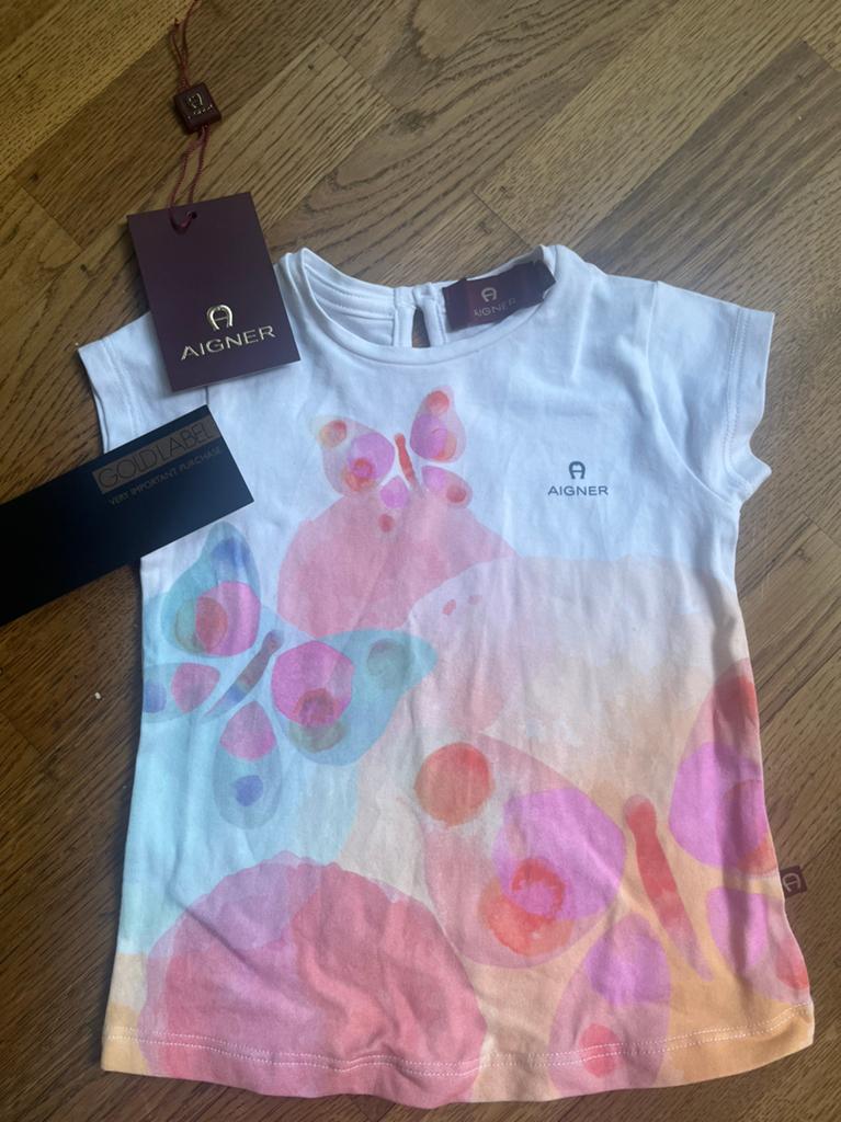 NIEUW kunst t-shirtje 12 maanden designermerk Aigner, Kleding | Dames, Ophalen, Zo goed als nieuw