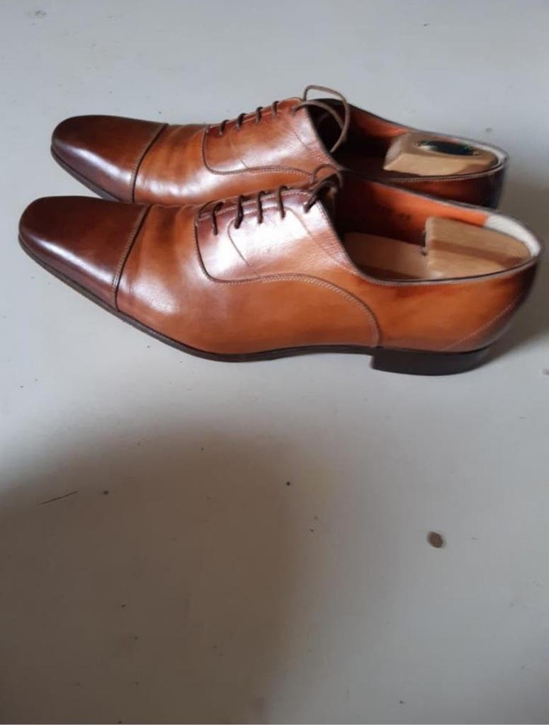 Santoni  44 1/2, Ophalen of Verzenden, Gedragen, Bruin