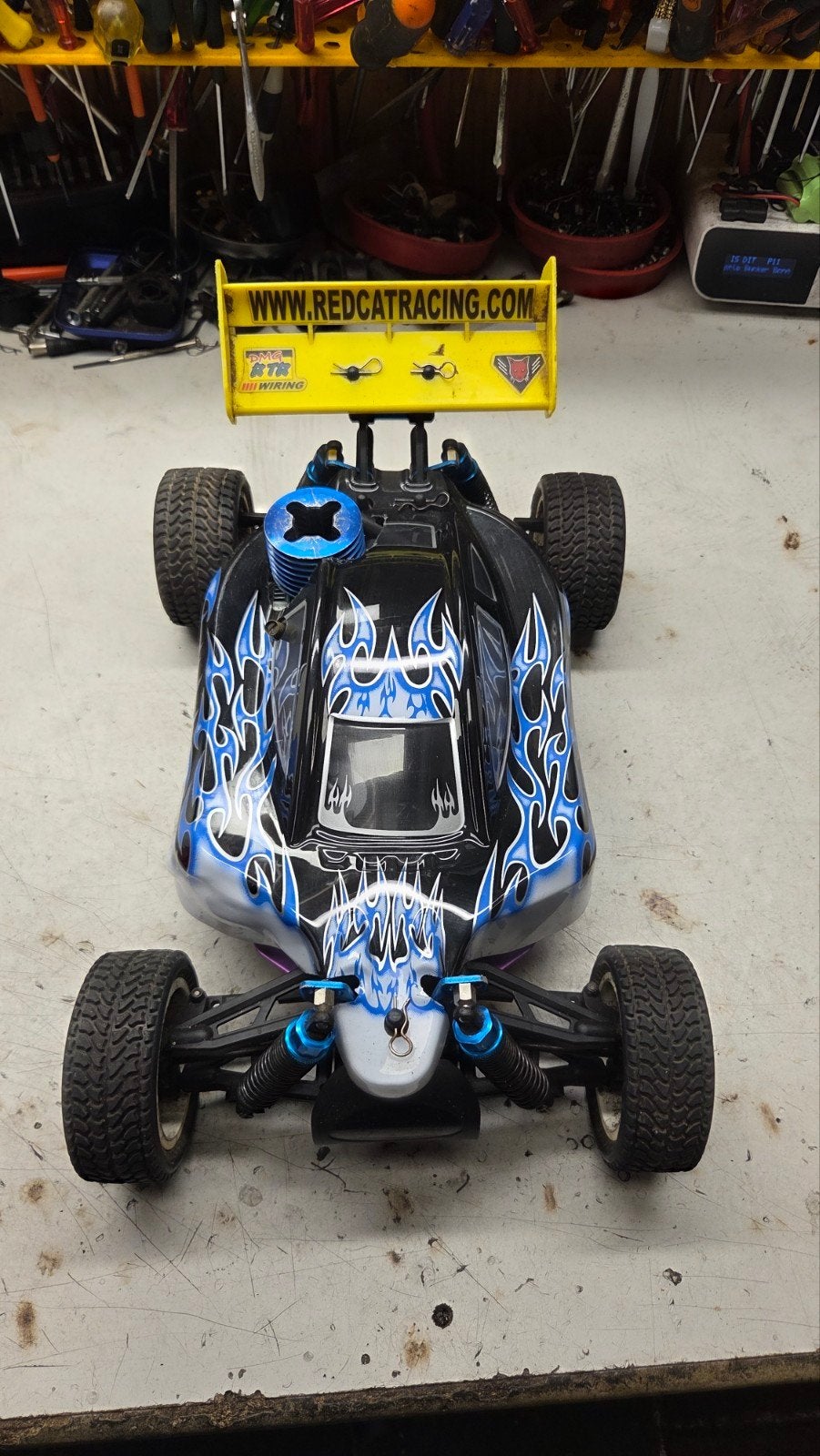 te koop leuke hsp, Hobby en Vrije tijd, Modelbouw | Radiografisch | Auto's, Gebruikt, Auto offroad, Ophalen of Verzenden, Schaal 1:10