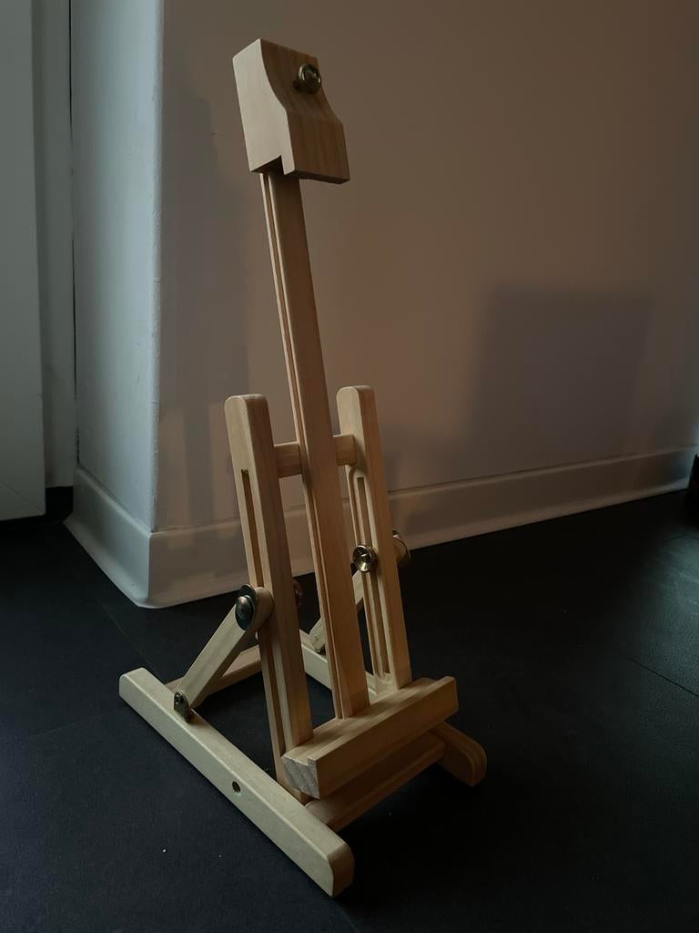 Houten mini ezel, Hobby en Vrije tijd, Schilderen, Ophalen of Verzenden, Zo goed als nieuw, Ezel