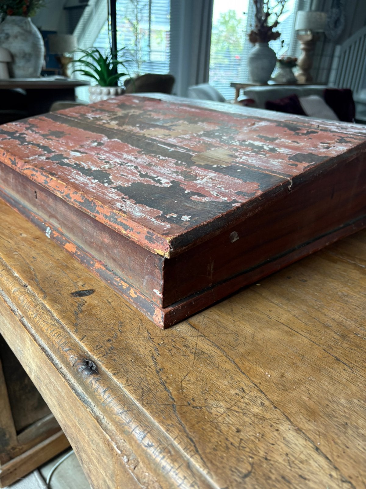 Oude houten lessenaar., Ophalen, Gebruikt, 50 tot 100 cm, 5 – 50