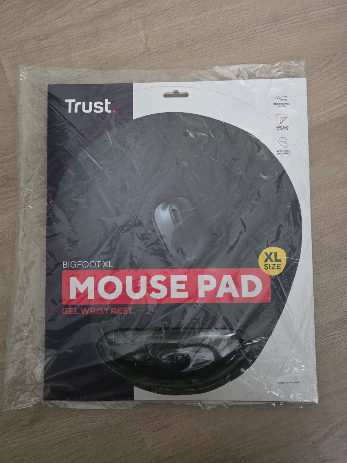 Trust Bigfoot XL Muispad met Gel Polssteun, Ophalen of Verzenden, Ergonomisch, Nieuw, Trust