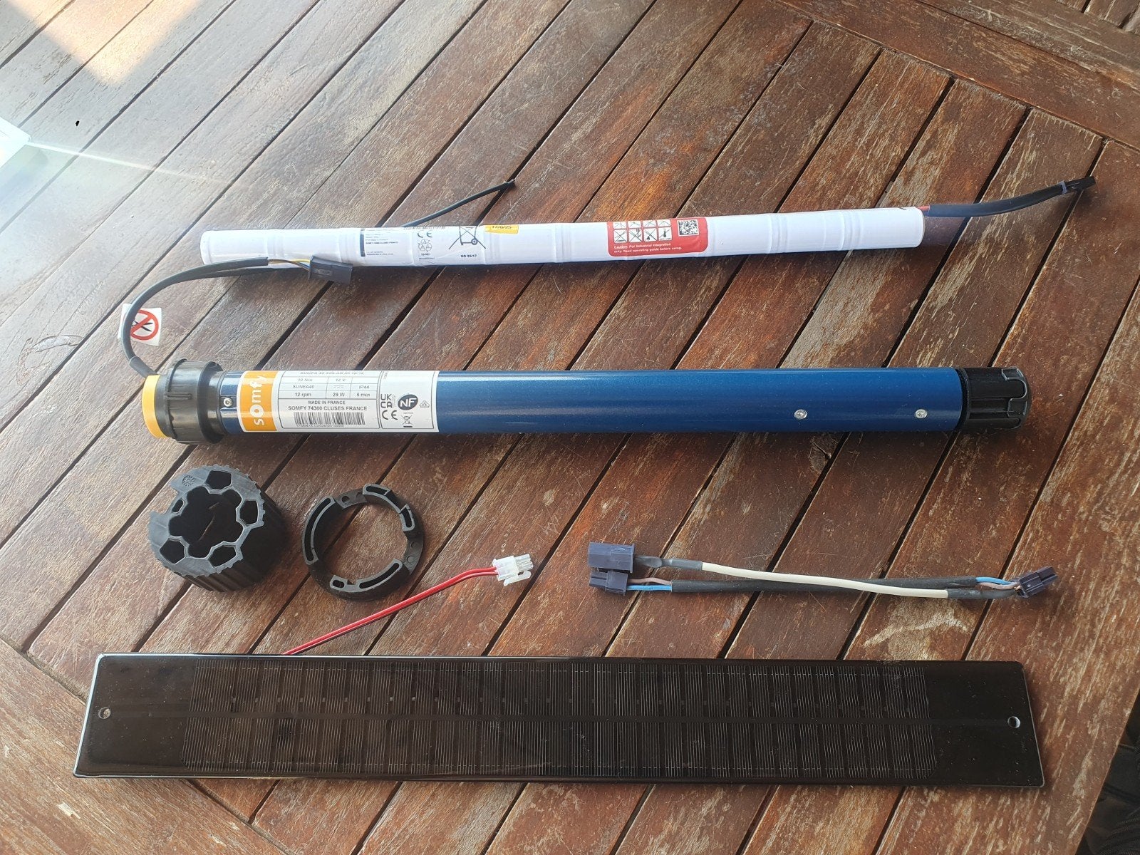 Somfy solar, Ophalen, Minder dan 100 cm, Wit, Nieuw