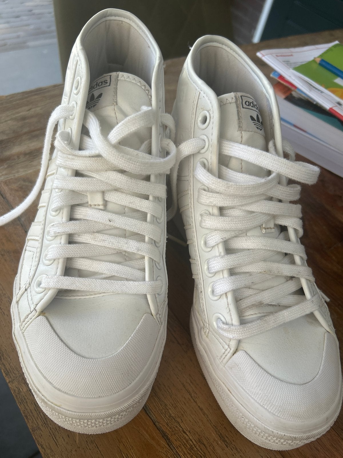 Adidas Nizza sneakers maat 40, Verzenden, Gedragen, Wit, Sneakers of Gympen