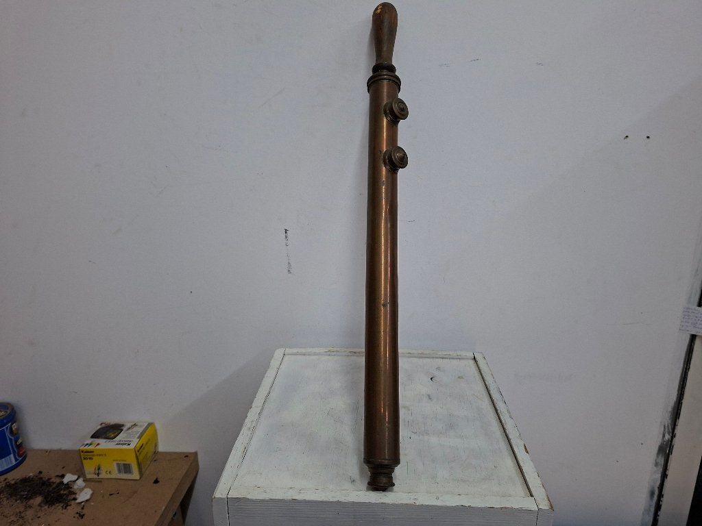 Prachtige grote antieke industriële Geesa Flitspuit, Ophalen of Verzenden