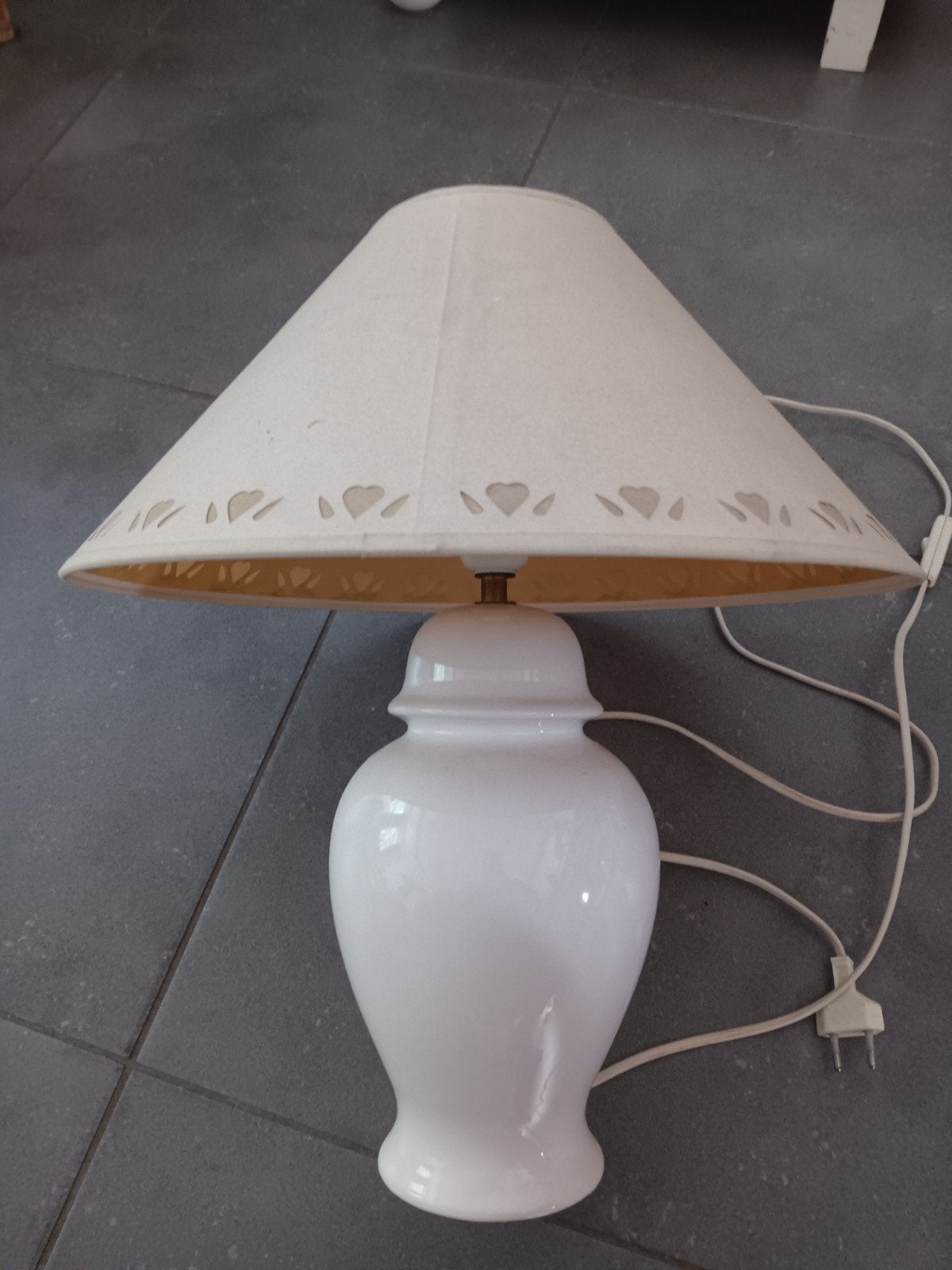 Lauren Ashley tafellamp met kap, Ophalen, Gebruikt, Overige merken, 33 cm