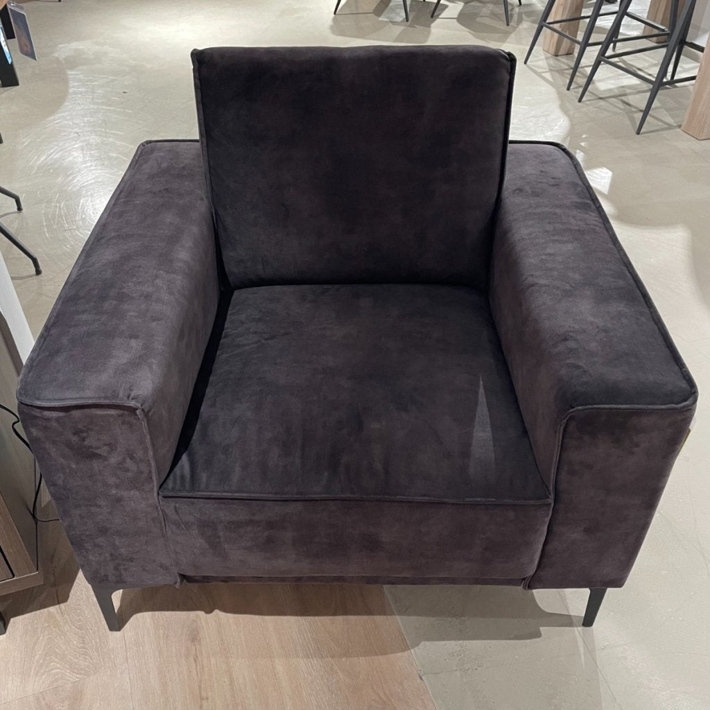 Fauteuil Calira - Antraciet - Profijt Meubel, Niet ingevuld, Niet ingevuld, Niet ingevuld