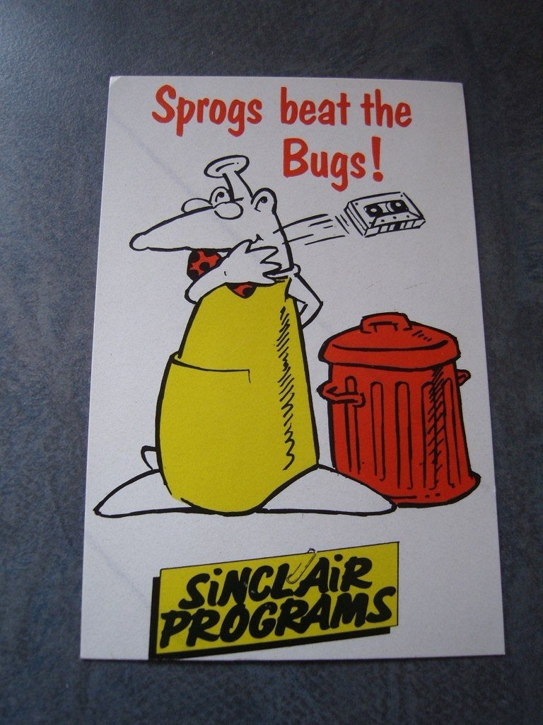 sticker sinclair programs sprogs beat the bugs, Verzamelen, Ophalen, Zo goed als nieuw