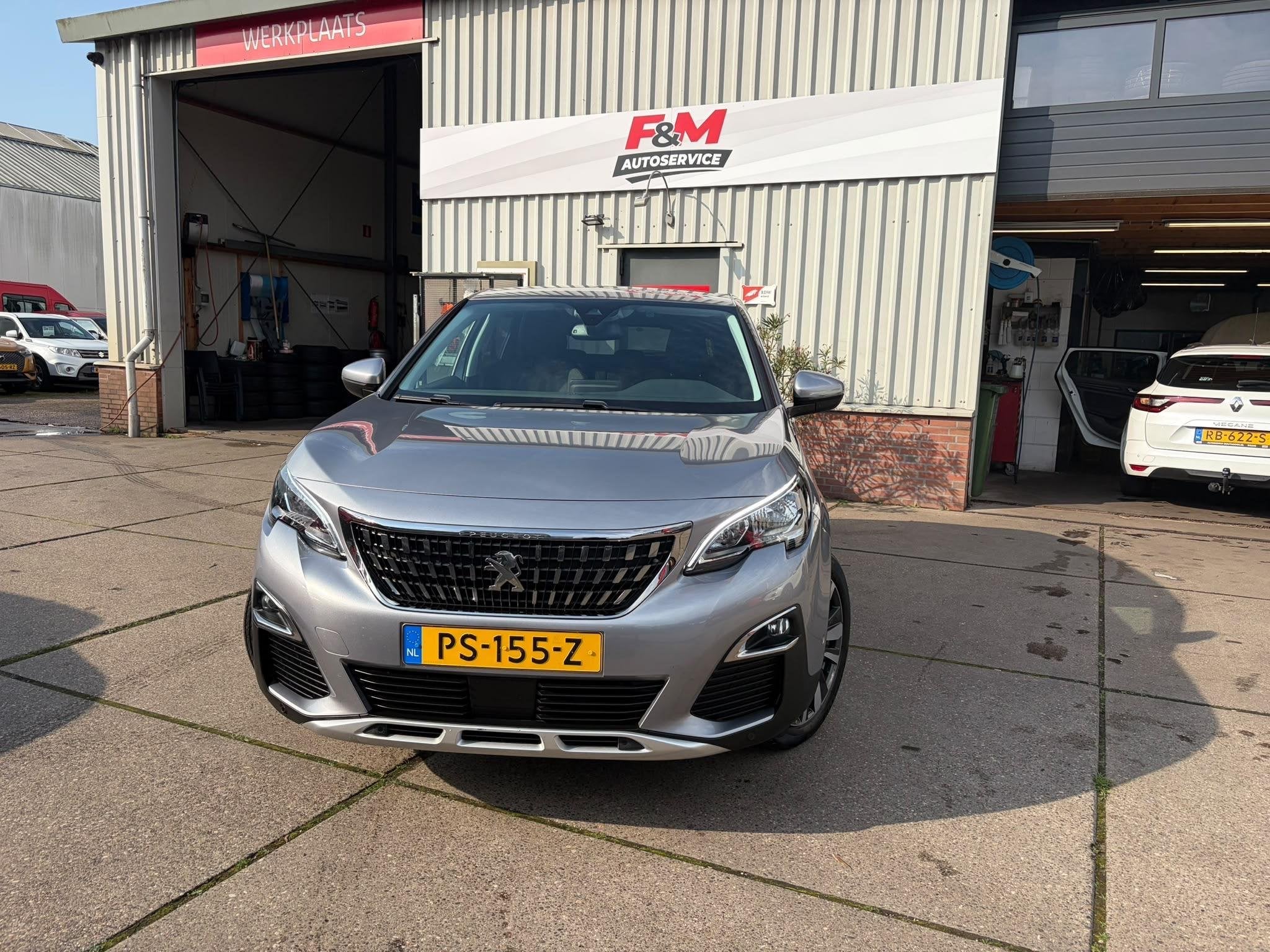 Peugeot 3008 1.2 PureTech Blue Lease Premium Clima, cruise,, Auto's, Gebruikt, Euro 6, 1199 cc, Leder en Stof