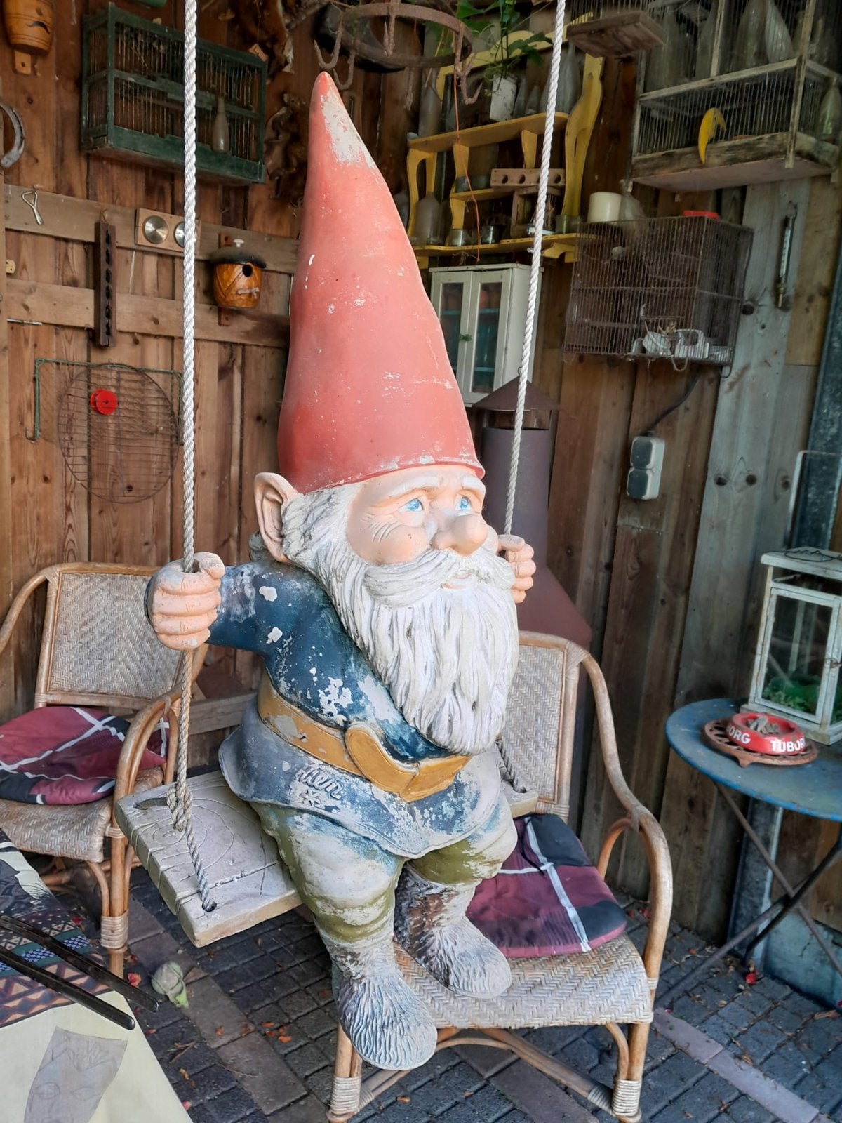Twee Grote Tuinkabouters - Rien Poortvliet Design, Tuin en Terras, Ophalen of Verzenden, Tuinkabouter