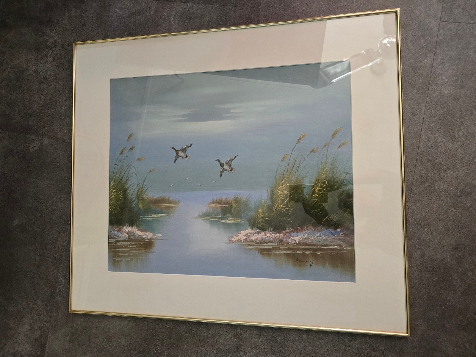 Schilderij 70x80 cm  Gesigneerd, Ophalen, Doek, Realistisch, Dieren