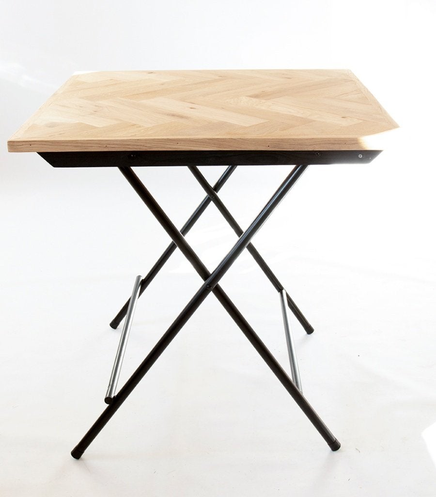 Franse Stijl Klaptafels Bistro tafels Eiken Visgraat, Ophalen