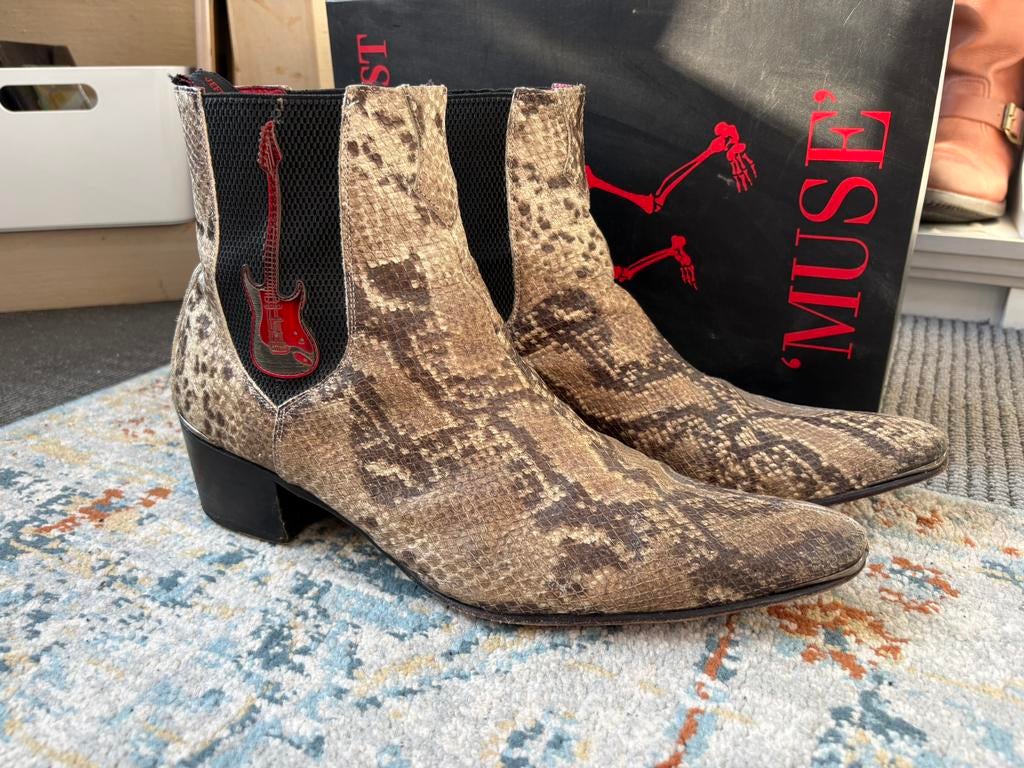 Jeffery West laarsjes met slangenprint, maat 44, Kleding | Heren, Schoenen, Overige kleuren, Boots, Ophalen of Verzenden, Zo goed als nieuw